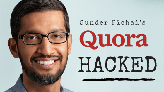 Quora account hacked